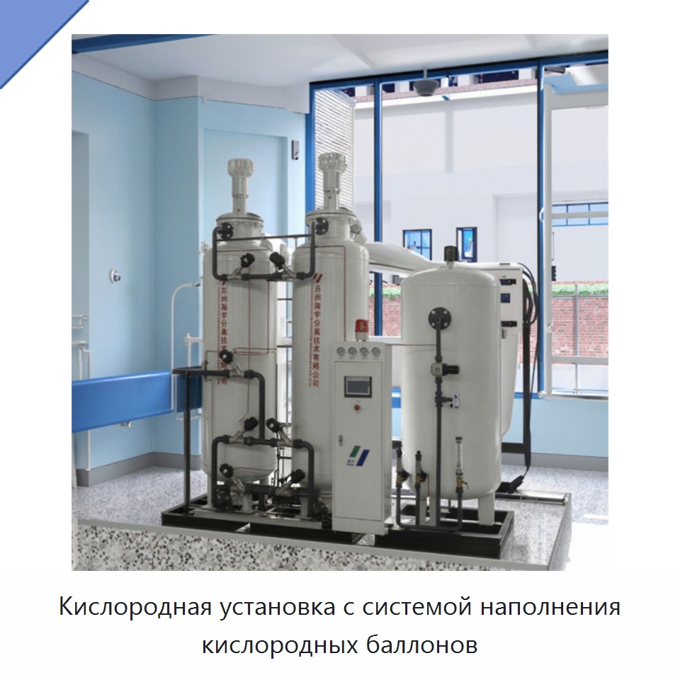 Кислородная установка с системой наполнения кислородных баллонов — Газогенераторное оборудование