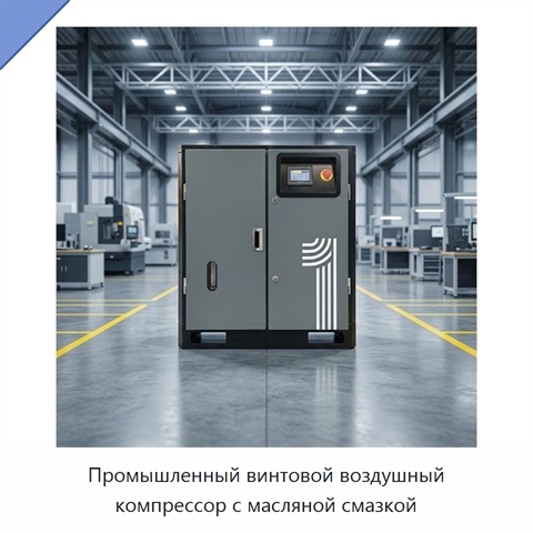 Промышленный винтовой воздушный компрессор с масляной смазкой