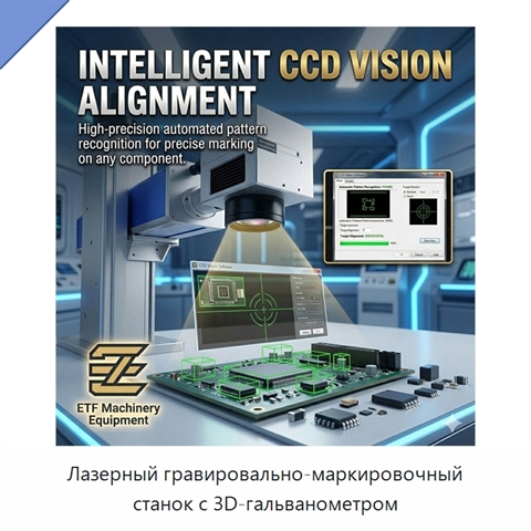 Лазерный гравировально-маркировочный станок с 3D-гальванометром