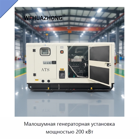 Малошумная генераторная установка мощностью 200 кВт