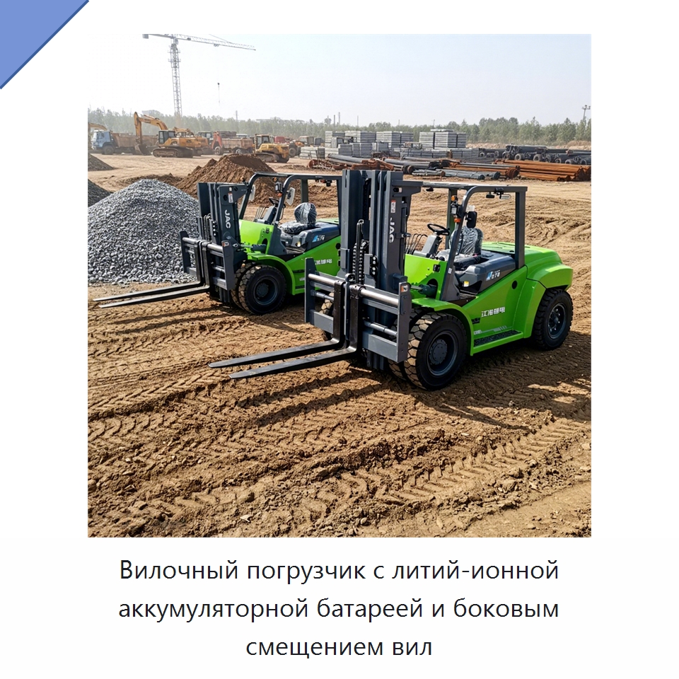 Вилочный погрузчик с литий-ионной аккумуляторной батареей и боковым смещением вил — Вилочные погрузчики