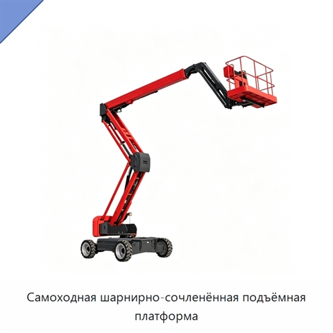 Самоходная шарнирно-сочленённая подъёмная платформа