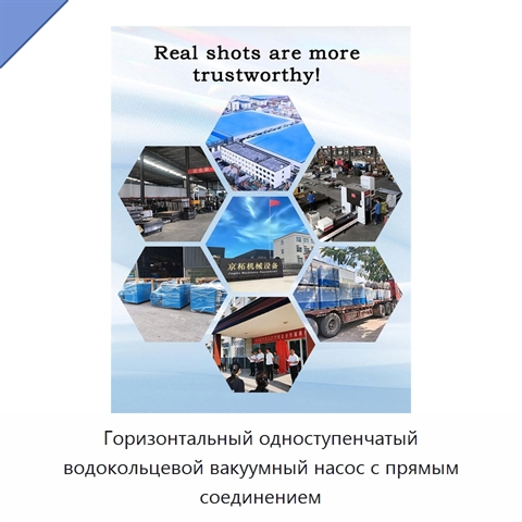 Горизонтальный одноступенчатый водокольцевой вакуумный насос с прямым соединением
