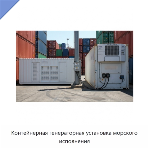 Контейнерная генераторная установка морского исполнения