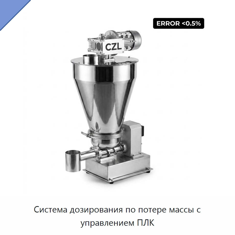 Система дозирования по потере массы с управлением ПЛК — Линия по обработке пластмассовых изделий