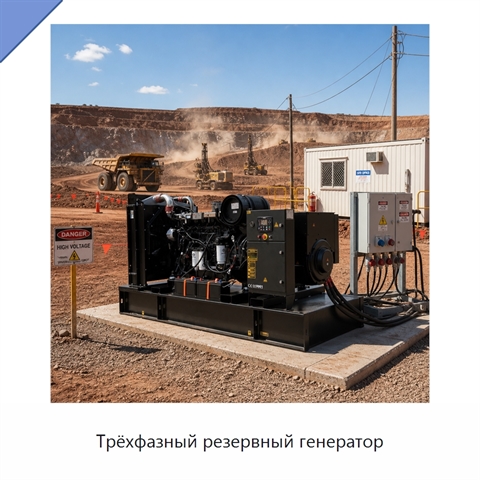 Трёхфазный резервный генератор