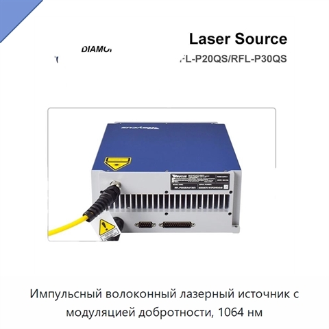 Импульсный волоконный лазерный источник с модуляцией добротности, 1064 нм