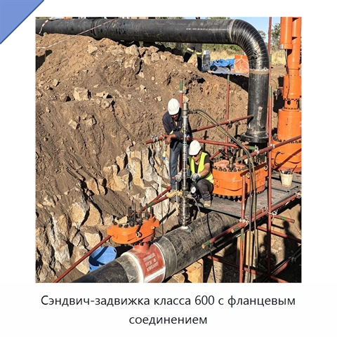Сэндвич-задвижка класса 600 с фланцевым соединением