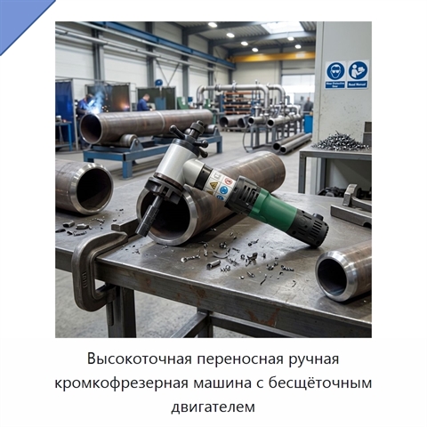 Высокоточная переносная ручная кромкофрезерная машина с бесщёточным двигателем