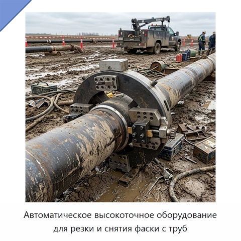 Автоматическое высокоточное оборудование для резки и снятия фаски с труб