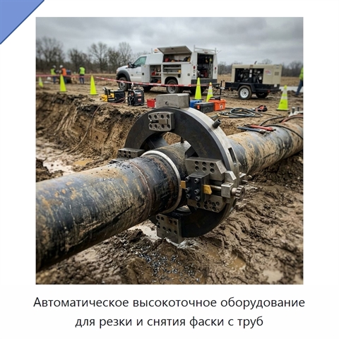 Автоматическое высокоточное оборудование для резки и снятия фаски с труб