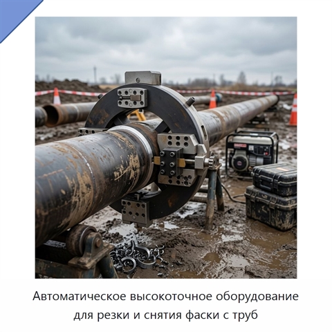 Автоматическое высокоточное оборудование для резки и снятия фаски с труб