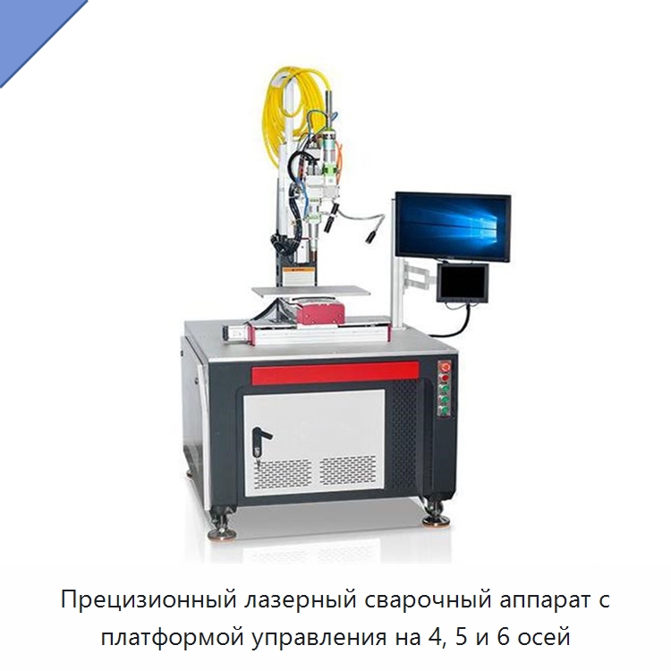 Прецизионный лазерный сварочный аппарат с платформой управления на 4, 5 и 6 осей — Установки лазерной сварки