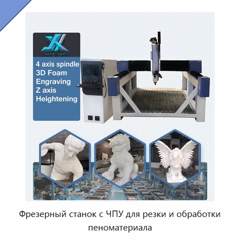 Фрезерный станок с ЧПУ для резки и обработки пеноматериала