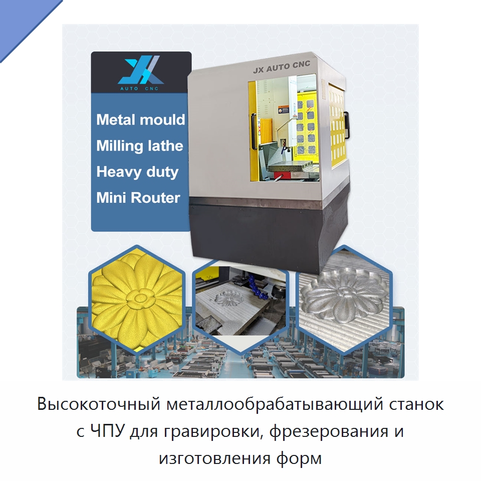 Высокоточный металлообрабатывающий станок с ЧПУ для гравировки, фрезерования и изготовления форм — Гравировальные станки по металлу