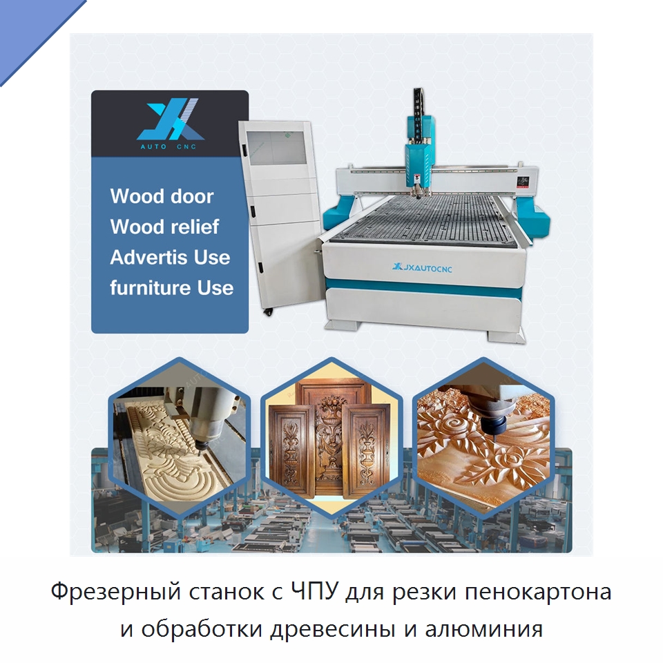 Фрезерный станок с ЧПУ для резки пенокартона и обработки древесины и алюминия — Фрезерные станки по дереву