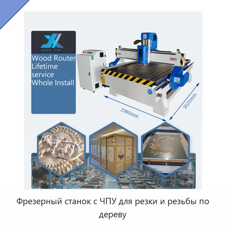 Фрезерный станок с ЧПУ для резки и резьбы по дереву — Фрезерные станки по дереву
