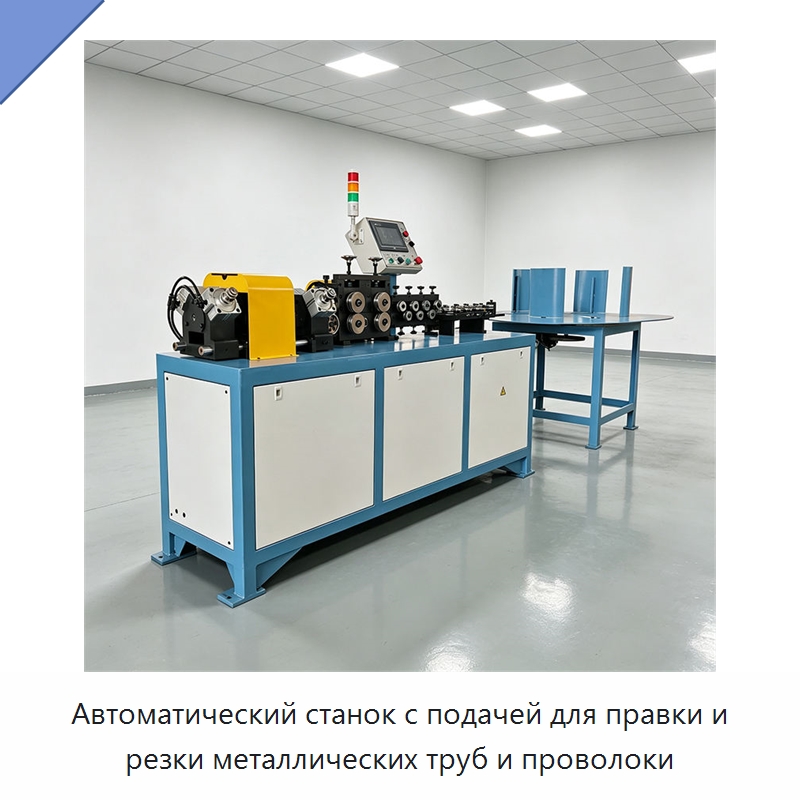 Автоматический станок с подачей для правки и резки металлических труб и проволоки — Станки для обработки труб