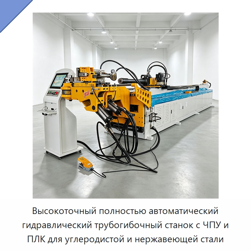 Высокоточный полностью автоматический гидравлический трубогибочный станок с ЧПУ и ПЛК для углеродистой и нержавеющей стали — Станки для обработки труб