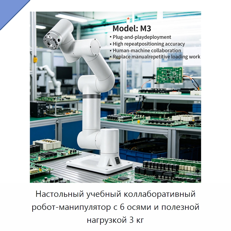 Настольный учебный коллаборативный робот-манипулятор с 6 осями и полезной нагрузкой 3 кг — Коллаборативные роботы