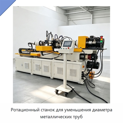 Ротационный станок для уменьшения диаметра металлических труб