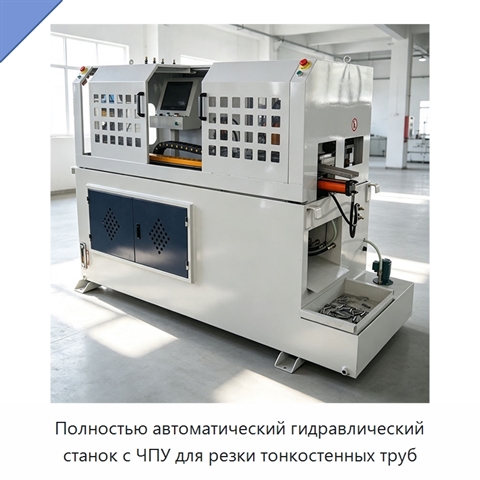 Полностью автоматический гидравлический станок с ЧПУ для резки тонкостенных труб