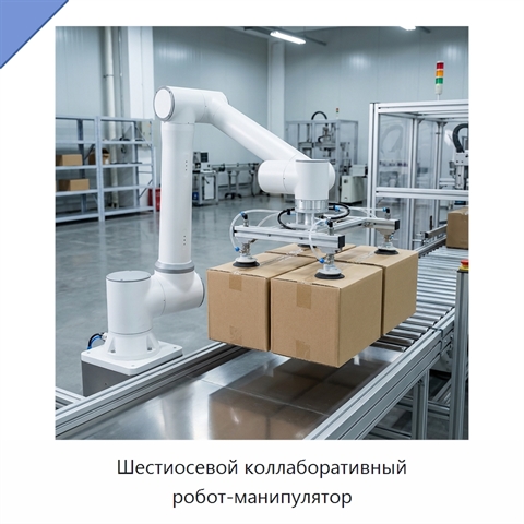 Шестиосевой коллаборативный робот-манипулятор