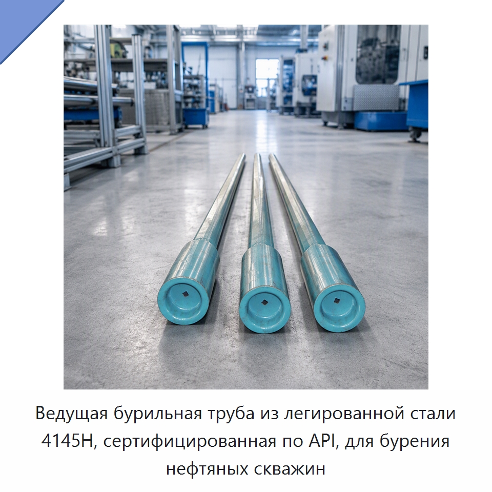 Ведущая бурильная труба из легированной стали 4145H, сертифицированная по API, для бурения нефтяных скважин