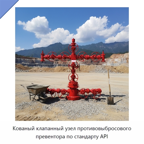Кованый клапанный узел противовыбросового превентора по стандарту API
