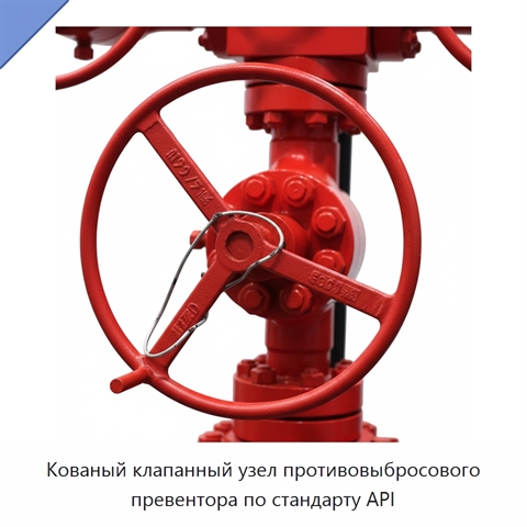 Кованый клапанный узел противовыбросового превентора по стандарту API