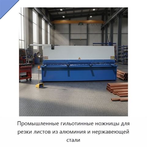Промышленные гильотинные ножницы для резки листов из алюминия и нержавеющей стали