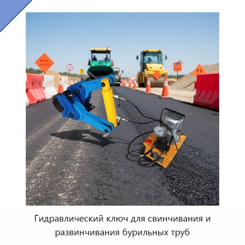 Гидравлический ключ для свинчивания и развинчивания бурильных труб