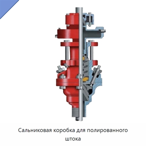 Сальниковая коробка для полированного штока