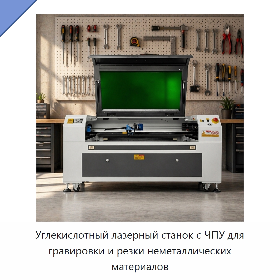 Углекислотный лазерный станок с ЧПУ для гравировки и резки неметаллических материалов — Лазерные гравировальные станки