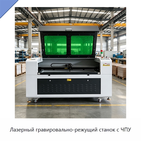 Лазерный гравировально-режущий станок с ЧПУ
