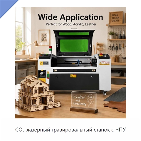 CO₂-лазерный гравировальный станок с ЧПУ
