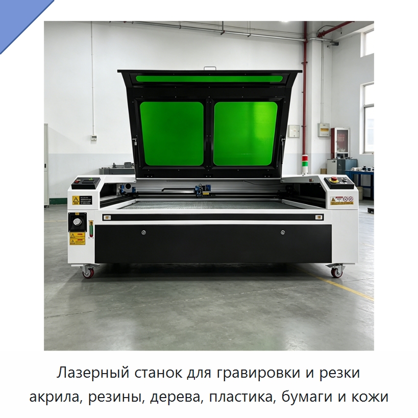 Лазерный станок для гравировки и резки акрила, резины, дерева, пластика, бумаги и кожи — Станки лазерной резки