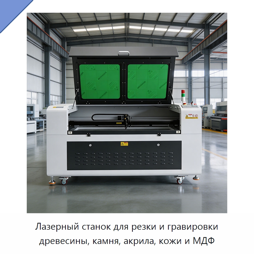 Лазерный станок для резки и гравировки древесины, камня, акрила, кожи и МДФ — Лазерные гравировальные станки