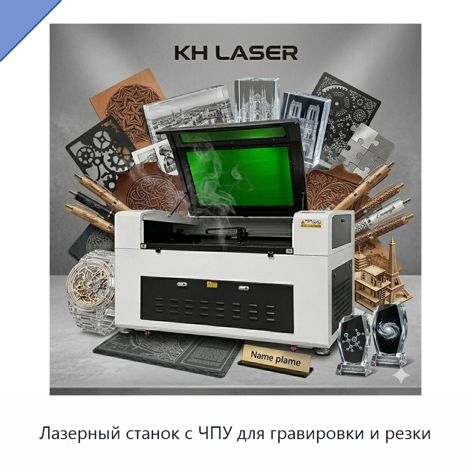 Лазерный станок с ЧПУ для гравировки и резки — Лазерные гравировальные станки