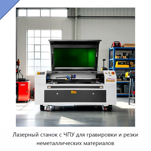 Лазерный станок с ЧПУ для гравировки и резки неметаллических материалов