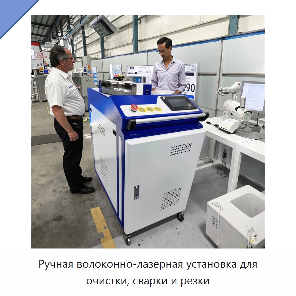 Ручная волоконно-лазерная установка для очистки, сварки и резки — Установки лазерной сварки