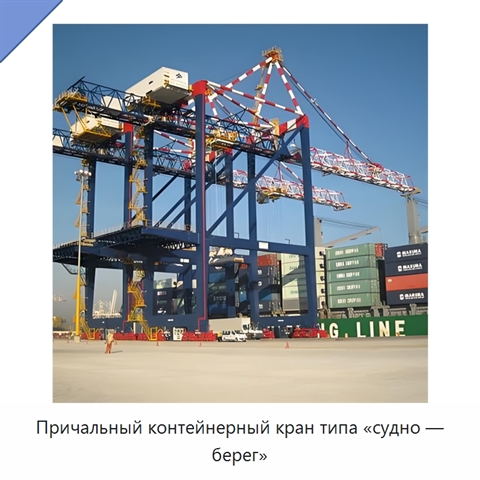 Причальный контейнерный кран типа «судно — берег»