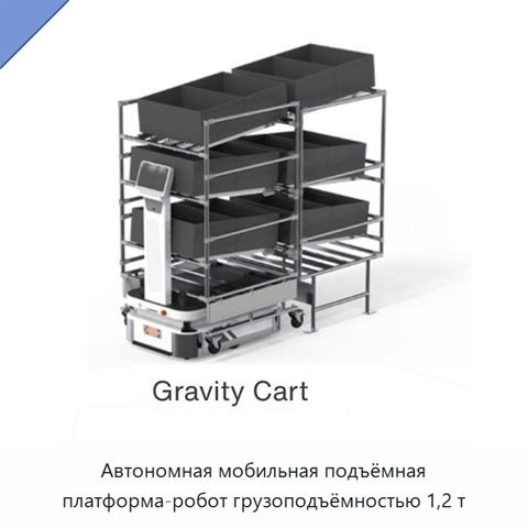 Автономная мобильная подъёмная платформа-робот грузоподъёмностью 1,2 т