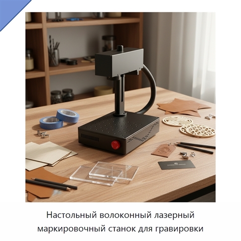 Настольный волоконный лазерный маркировочный станок для гравировки