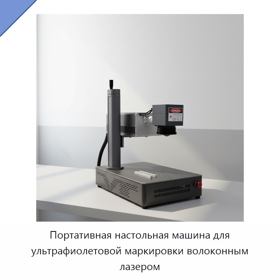Портативная настольная машина для ультрафиолетовой маркировки волоконным лазером — Лазерные маркировочные станки