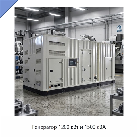 Генератор 1200 кВт и 1500 кВА