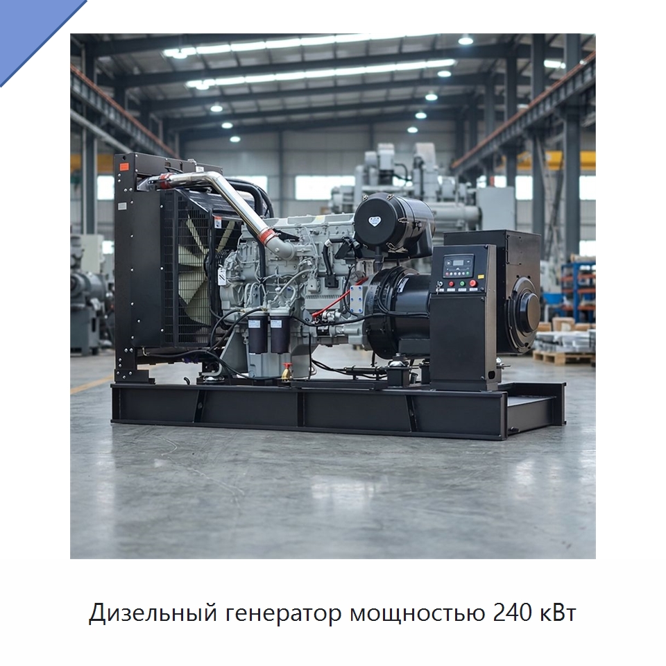 Дизельный генератор мощностью 240 кВт — Дизельные генераторы