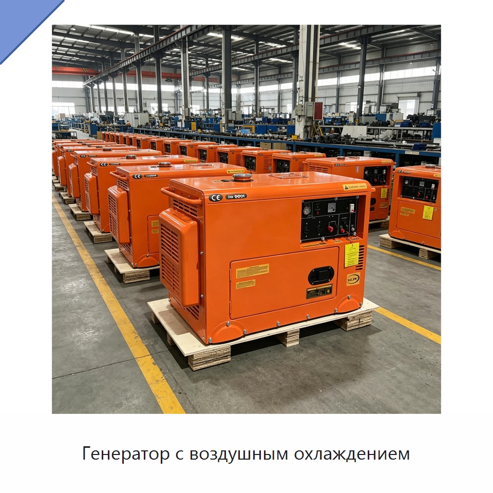 Генератор с воздушным охлаждением — Дизельные генераторы