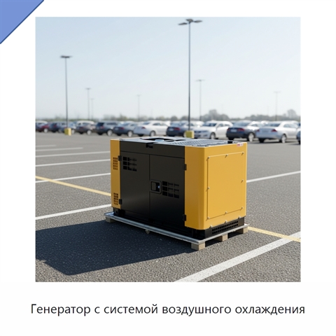 Генератор с системой воздушного охлаждения