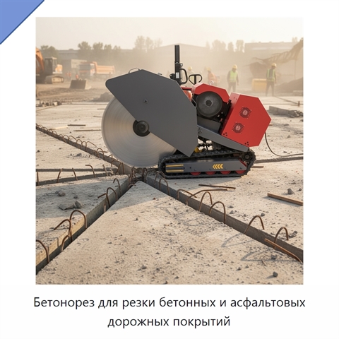 Бетонорез для резки бетонных и асфальтовых дорожных покрытий